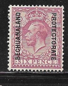 Bechuanaland Protectorate 103: 6d George V, Overprint, MH, F-VF