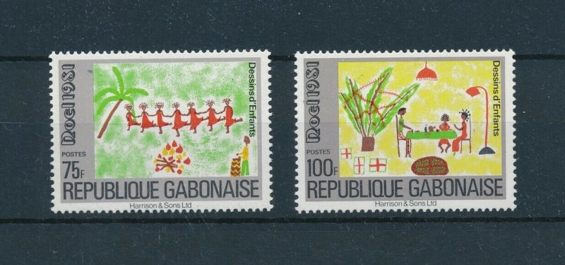 [104722] Gabon 1981 Christmas Weihnachten art paintings  MNH