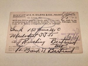 United States Eilers & Co Publishers St Louis Chicago 1921 postal card 66727