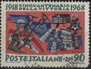 Italy 994 (used) 90L Battle of Vittorio Veneto (1968)