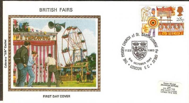 Great Britain 1983 British Bartholomew's Fairs Games Throwing Clown Culture P...