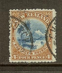 New Zealand, Scott #113, 4p Lake Taupo, Wmk 61, Used