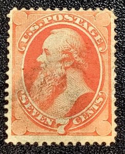 Scott Stamp #149 - Used 1871 7¢ Stanton, Vermillion. SCV $100. Free shipping.