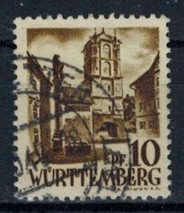 Germany - French Occupation - Wurttemberg - Scott 8N17