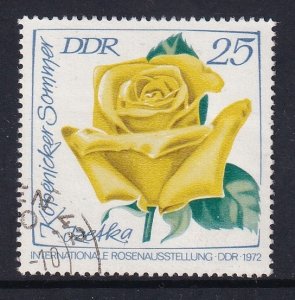 German Democratic Republic  #1382   used  1972  roses  25pf