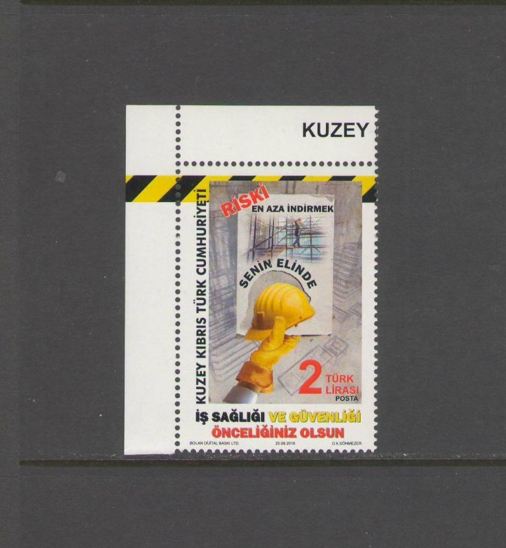 TURKISH CYPRUS :  Sc. 823  /**OCCUPATIONAL HEALTH & SAFETY** / SINGLE / MNH