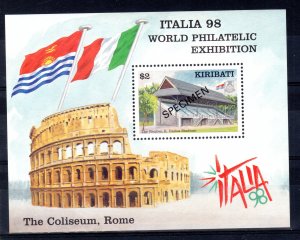 Kiribati 1998 Italy Int'l Stamp Exhibition O/Printed SPECIMEN