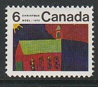 1970 Canada - Sc 528 - MNH VF - 1 single - Children's Art - Church