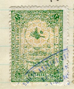 TURKEY; 1890s-1900 classic Local Revenue issue used value