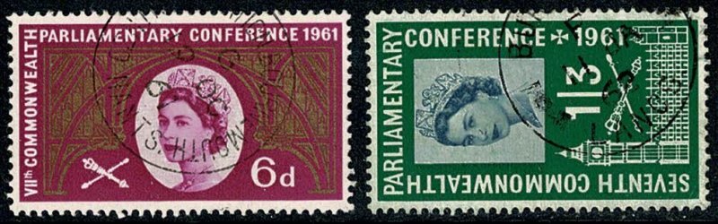 GB 1961 7th Commonwealth Parliamentary Conference. Very Fine Used set of 2 va...