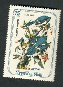 Haiti Audubon Birds Mint Hinged Cinderella single - Blue Jay