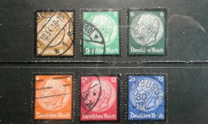 Germany #436-41 used e202 6887