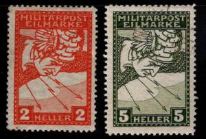 Bosnia Herzegovina Scott QE1-QE2 MH* Used special handling Lightning set