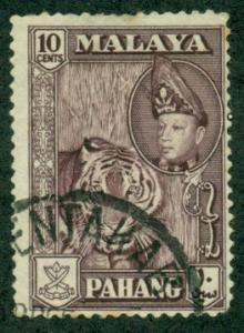 Malaya-Pahang #77 Var.  Used   Brown Violet