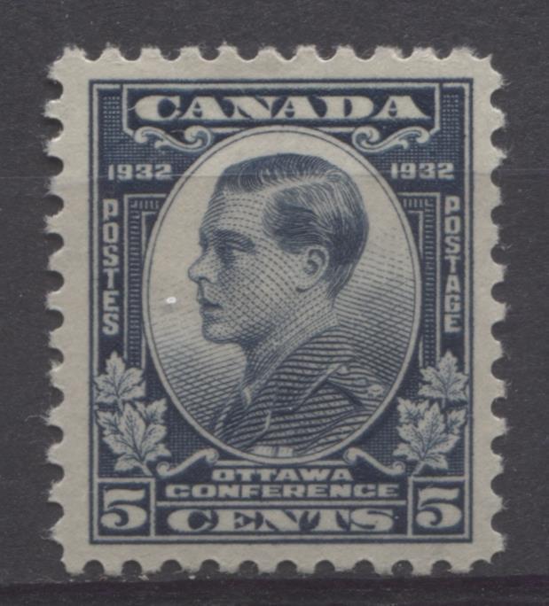 Canada #193 5c Steel Blue 1932 Ottawa Conference Deep Cream Gum VF-80 OG