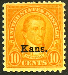 U.S. #668 MINT OG LH