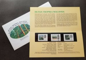 *FREE SHIP Malaysia Tropical Forest 1992 Tree Plant (p.pack) MNH *see scan