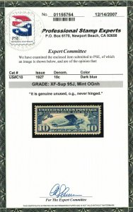 MALACK C10 XF-SUPERB JUMBO OG NH, w/PSE (GRADED 95-J..MORE.. gg1542