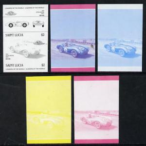 St Lucia 1984 Cars #2 (Leaders of the World) $2 Aston Mar...