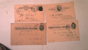 US 1800'S POSTAL CARD COLLECTION