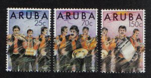 Aruba  #46-48  MNH  1989  Dande band members . musicians