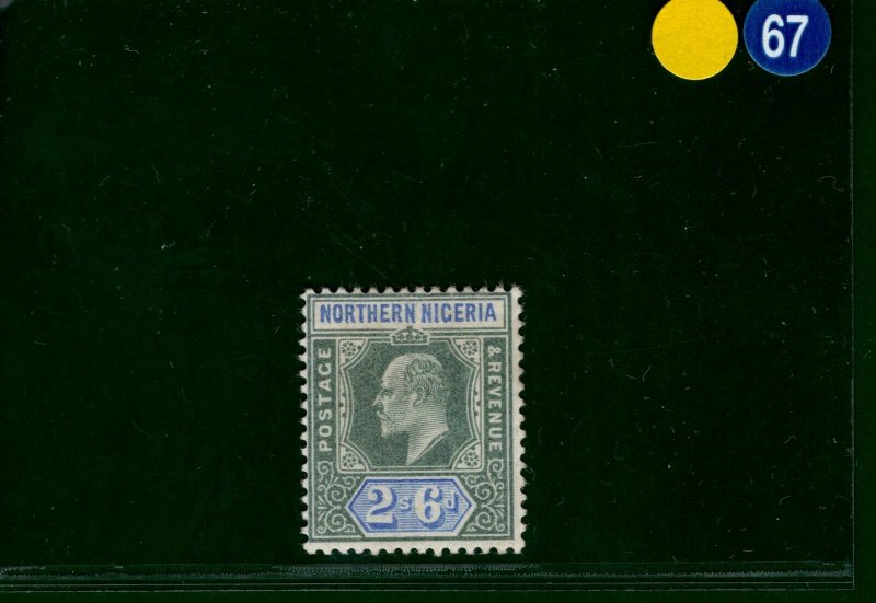 NORTHERN NIGERIA KEVII Stamp SG.27 2s/6d High Value Mint MM 1905 Cat £60 YBLUE67