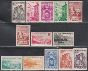 Monaco MNH  Sc 214-21 , 228-32 IMPERF  Yt  307-13C