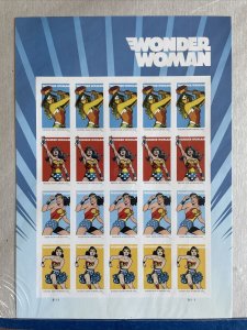 Scott 5149-5152 WONDER WOMAN Pane of 20 US Forever Stamps 2016 MNH USPS Sealed