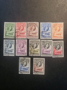 Stamps Bechuanaland Protectorate 154-65 used