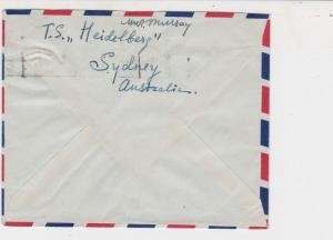 Australia 1956 Airmail to USA Prevent Bush Fire Slogan Stamps Cover Ref 23342