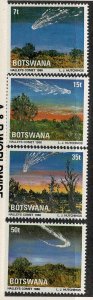 Botswana #380-83 MNH Halley's Comet