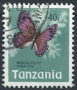 Tanzania 1973 - 40c Butterfly - SG163 used