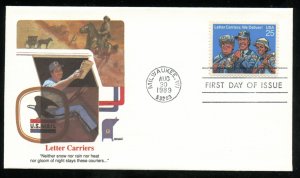 US 2420 Letter Carriers UA Fleetwood cachet FDC