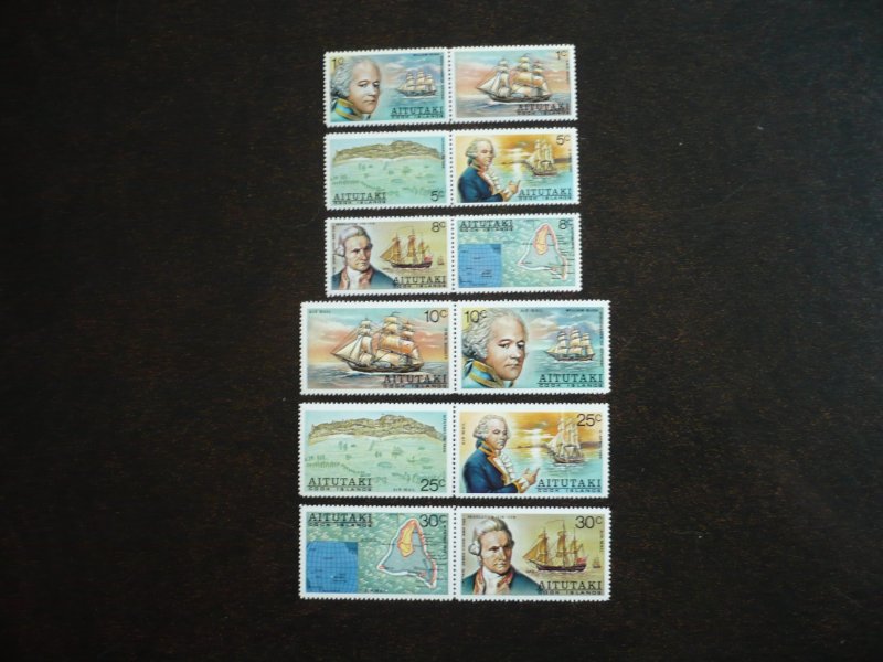 Stamps - Aitutaki - Scott# 96-101,C1-C6 - Mint Never Hinged Set of 12 Stamps