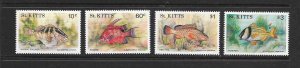 FISH - ST KITTS  #320-23  MNH