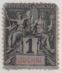 AlexStamps INDO-CHINA #3 FINE Mint 