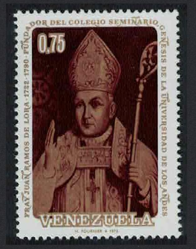 Venezuela 250th Birth Anniversary 1972 of Bishop Ramos de Lora 1v SG#2230