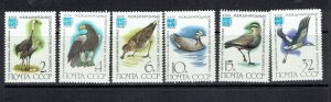 RUSSIA - 1982 RARE BIRDS - SCOTT 5050 TO 5055 - MNH