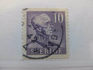 Sweden Suede Sweden 1940-42 10o Perf 12 1⁄2 Fine Green Used A13P13F151-