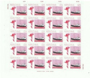 1977 Faroe Island MNH Streets of 20 Scott # 24-27 Fishing Vessels