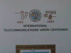 ​MONGOLIA-1965-SC#C11  CENTENARY OF ITU--MNH S/S-VF- WE SHIP TO WORLWIDE