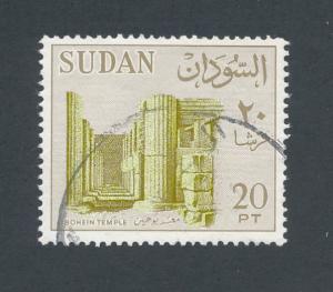 Sudan 1962 Scott 157 used - 20p, Bohein Temple