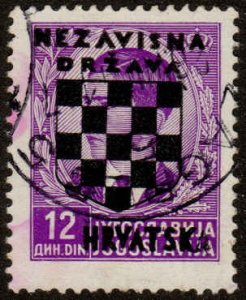 Croatia  #20, Used, CV $3.00