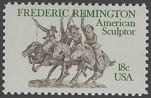 #1934 18c Frederic Remington-American Sculptor 1981 Mint NH