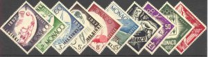 Monaco # 295-300,C36-39 Helsinki Olympics (10) Mint NH