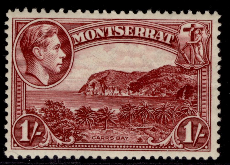 MONTSERRAT GVI SG108, 1s lake, M MINT. Cat £29. PERF 13