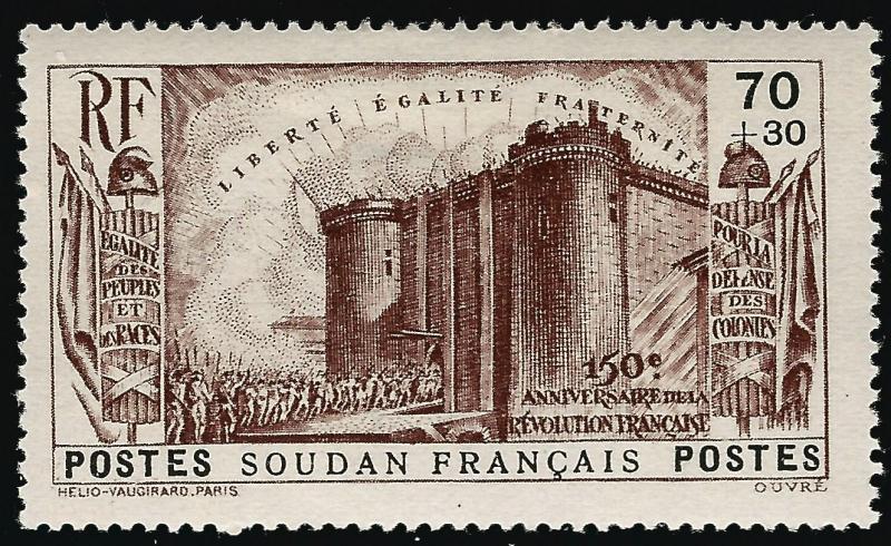 French Sudan French Revolution B3 VF hr $11...Make me an Offer!