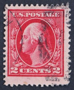 U.S. Used #406 2c Washington, Jumbo. CDS Duplex Cancel. Massive!