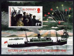 ALDERNEY 1995 -  Islanders Return MNH sheet # 90