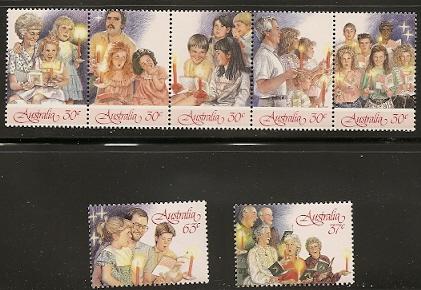 Australia 1044-6 1987 Christmas set NH